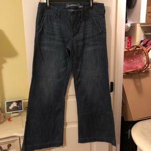 American eagle size 12 wide leg jeans